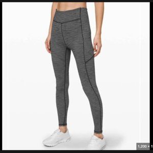 Lululemon Speed Up Tight 28" Luxtreme Knit Heathered Black Women’s Size 4
